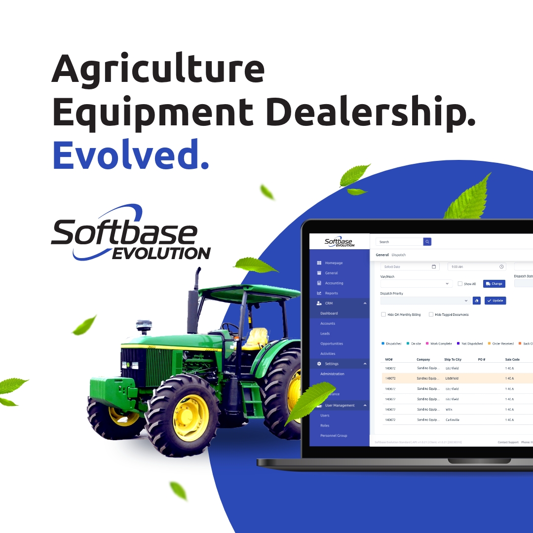 SoftbaseSystems's tweet image. You’ll be a-maize-d by what Softbase Evolution can do for your ag equipment dealership. 🌽🚜

Use our platform to unite all aspects of  operations including work orders, parts inventory and invoicing. 

#softbase #softbasesystems #DMS #dealershipmanagment #dealership
