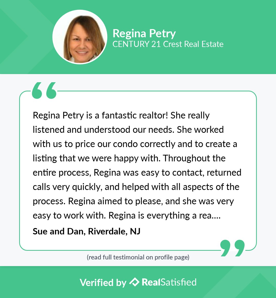 REGINAPETRY's tweet photo. I’m truly privileged to work with such wonderful clients. https://t.co/BoHUwzIhyv via @realsatisfied https://t.co/9UZkEDHEOv