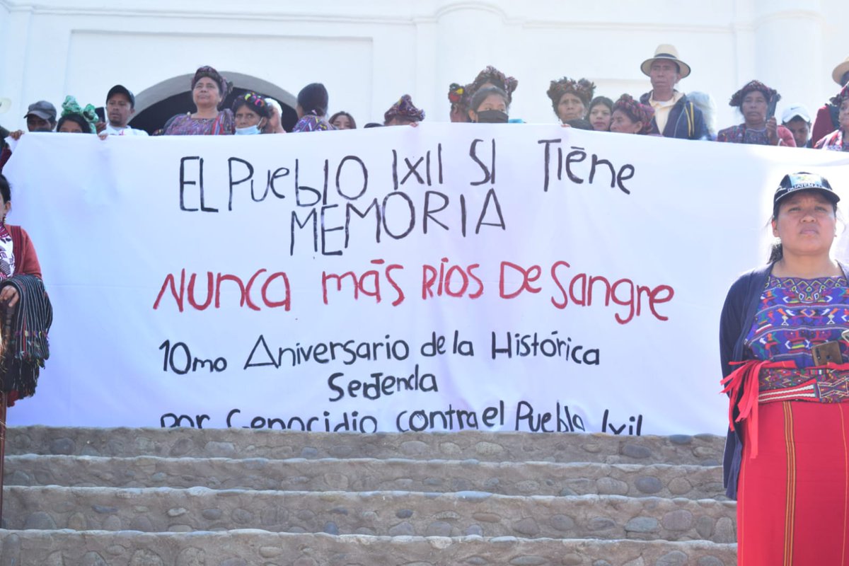 #SíHuboGenocidio Caravana de la la Memoria y la Justicia llega a #Chajul donde la población se suma a la demanda de Justicia y reafirma que en Guatemala #SíHuboGenocidio