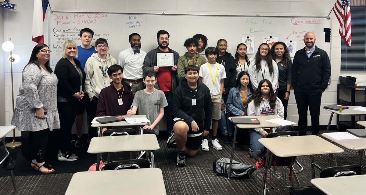 Congrats to our May Secondary #EssentialEducator, Zane Wuensche @Freeport_Int 🎉 Mr.Wuensche’s Ss love his class & the positive environment he has created. He was nominated for his campus leadership & strong instructional practices! We’re proud of you! ⭐️ #BISDpride #BeConnected
