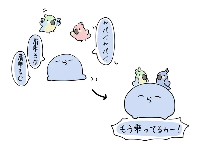 #い・らくすと オウムを座らせたいらだお🦜