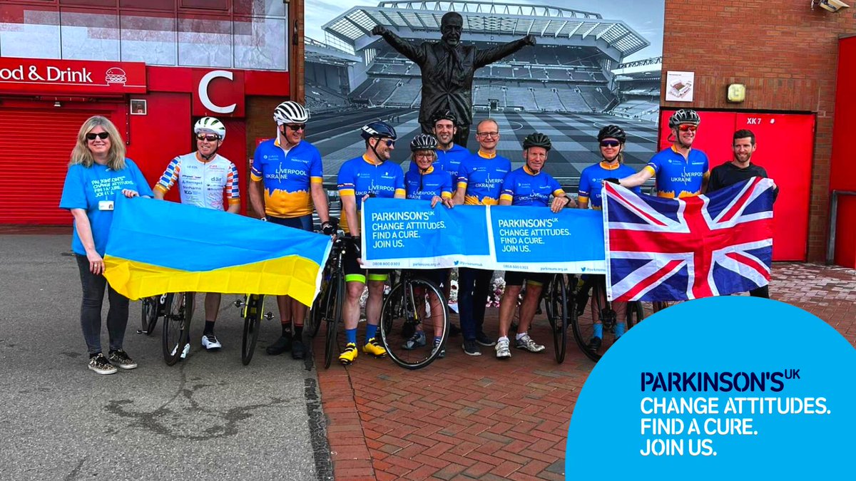ParkinsonsUK's tweet photo. We would like to wish our Chair @gshaug7741 the best of luck in his latest challenge.

It's the week of #Eurovision and this special challenge will see Gary cycle 1,400 miles from Liverpool to the Ukraine border.

Follow along for all the updates 👉🏻 https://t.co/balMCsF3oP https://t.co/QNLGMYiHwI