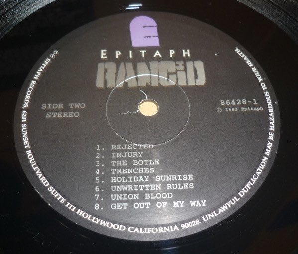 Happy birthday Rancid 1 🎂