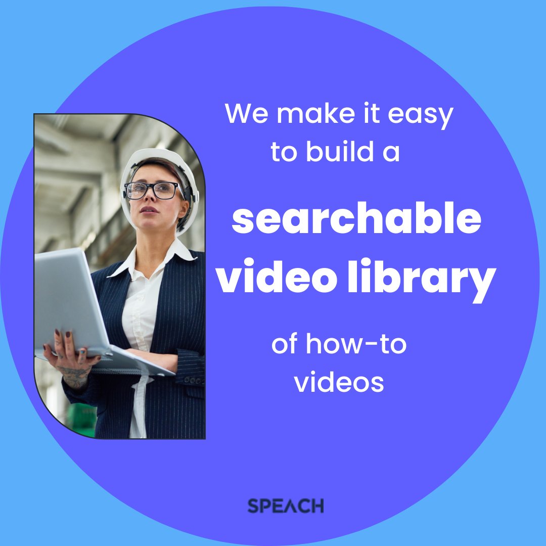Speachme's tweet image. Whether you need to train your team, teach your customers, or share your skills, Speach is the software for you.

🔍 Speach helps you create video tutorials that are easy to follow and searchable.

#videolearning #onlinetraining #learninganddevelopment #elearning #videolibrary