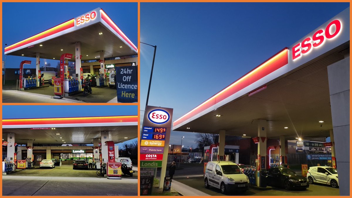 New Esso refresh works including canopy fascia 2Di upgrade recently completed at Ring services in Norwich

✔Well done to the Team on a wonderful job 👌🏽

#teamwork #sign 

✉️sales.uk@petrol-sign.com
☎️01302 346968
petrol-signuk.com