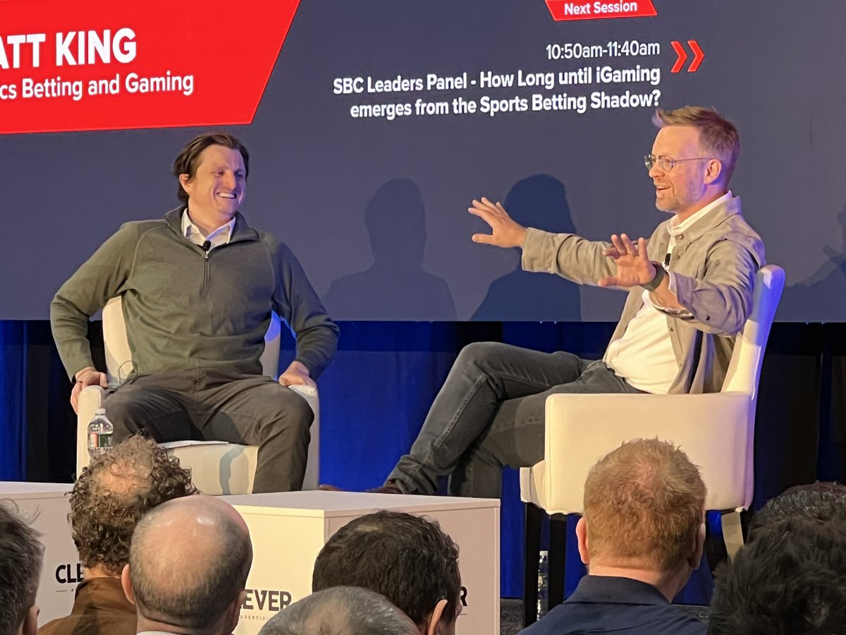 novy_williams's tweet photo. Interesting nuggets from my convo this AM with @Fanatics sportsbook CEO Matt King at #SBCSummitNorthAmerica

- Fanatics database has 95M fans. When PASPA was repealed, @Fanduel had ~8M

- Market access for Fanatics is 40-50% cheaper now than it would've been in 2020 https://t.co/z6bgfw48Ug