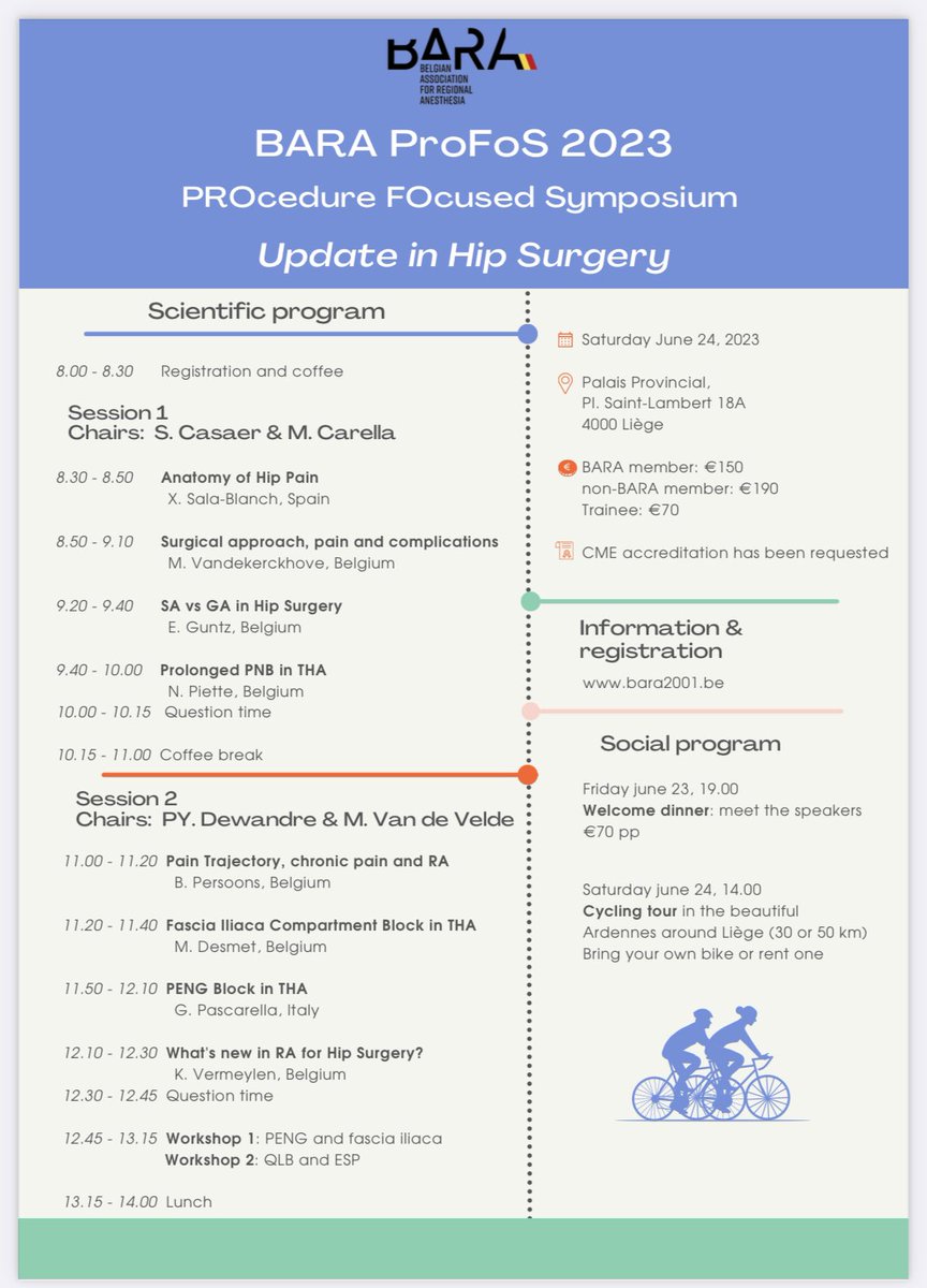 SCasaer's tweet photo. Focused update on #hipsurgery in the beautiful setting of Liège. Registration still possible https://t.co/favRkwsDwD @BelgianBara @KVermeylen @MarcVandeVelde6 @matthiasdesmet5 @BBreebaart @DewandreYves @svanhooreweghe https://t.co/uy8IbdAZo0