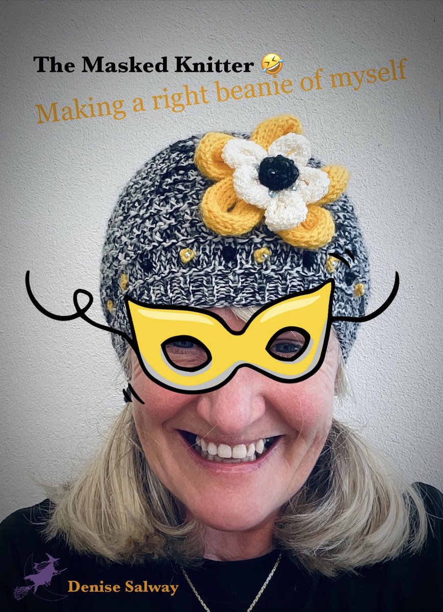 KnittingWitchUK's tweet photo. Keeping busy #mentalhealth joys of #quickknit #knitting #beanie #hat #flower #crystals #handmade #denisesalway k https://t.co/VvpATPvg3O