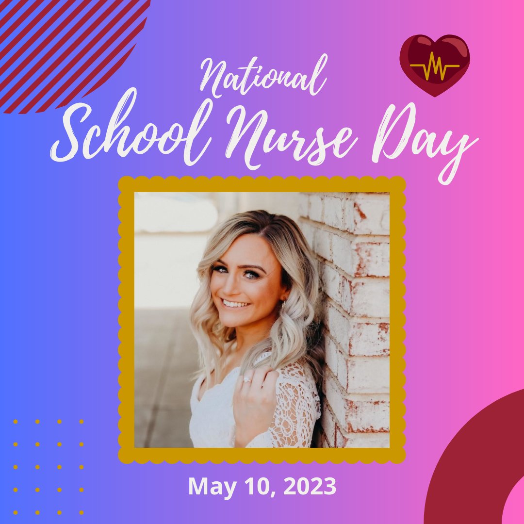 Today is National School Nurse Day! Protecting and promoting student, community, and public health today and every day. Thank you Nurse Brittani for all that you do! #PISDDedicatedToCaring