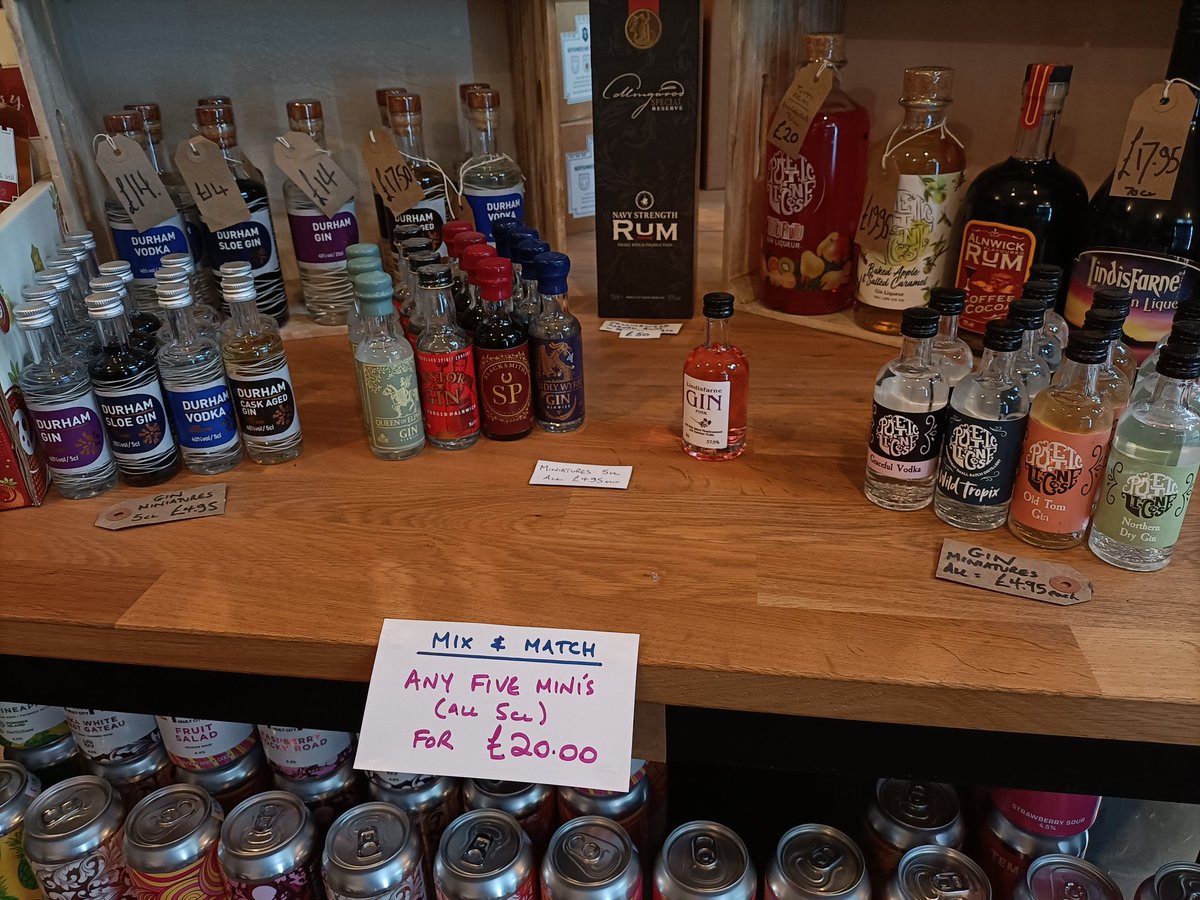 Stock clearance #2

All miniature spirits (5cl bottles):
Any 5 for £20 
Mix and match
(normally £4.95 each)

<a href="/PoeticLicenseUK/">Poetic License</a> (4 varieties)
<a href="/NorthlandSpirit/">Northumberland Spirit Co.</a>    (7 varieties)
<a href="/DurhamDistilUK/">Durham Distillery UK</a>   (4varieties)

Discount applies until they are all gone..😉

#craftgin #localspirits #gin