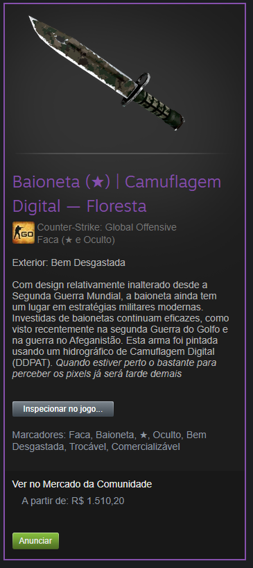 roduite's tweet photo. Pessoal, to vendendo minha faca do cs, aceito propostas!

RT = ❤ https://t.co/hyNrzF9bPn