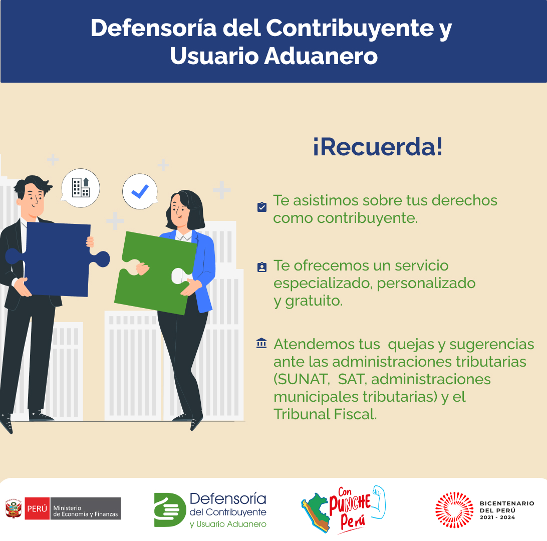 DefContrib's tweet photo. #DefensoriaATuServicio 
☝️🧐 ¡Recuerda! Te asistimos sobre tus derechos como contribuyente.  
✍️defensacontribuyente@mef.gob.pe https://t.co/r8rXu9TPTj