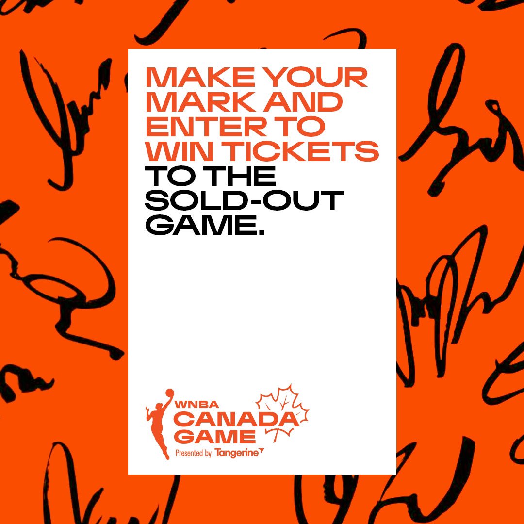 NBACanada's tweet photo. The larger-than-life Signed, Toronto WNBA sculpture is touring the city collecting YOUR signatures! ✍️

Show support, sign the sculpture and enter for a chance to win tickets to the first ever WNBA Canada Game presented by @TangerineHoops.

#WNBACanadaGame #SignedToronto https://t.co/OZlCg76vMq