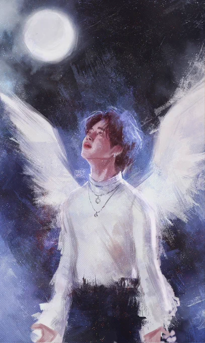 angel don't fly so close to me   #jimin
