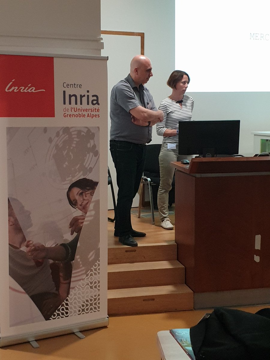 inria_grenoble's tweet photo. #Grid5000 📣
La journée se termine à @ENSdeLyon avec une présentation de Christian Perez (@inria_lyon) et Nathalie Mitton (@NathMitton) 🤝
Ils nous parlent de @SlicesRi héritier européen de @grid5000 et @FITCorteXlab💡 https://t.co/ypGFJYEUf4