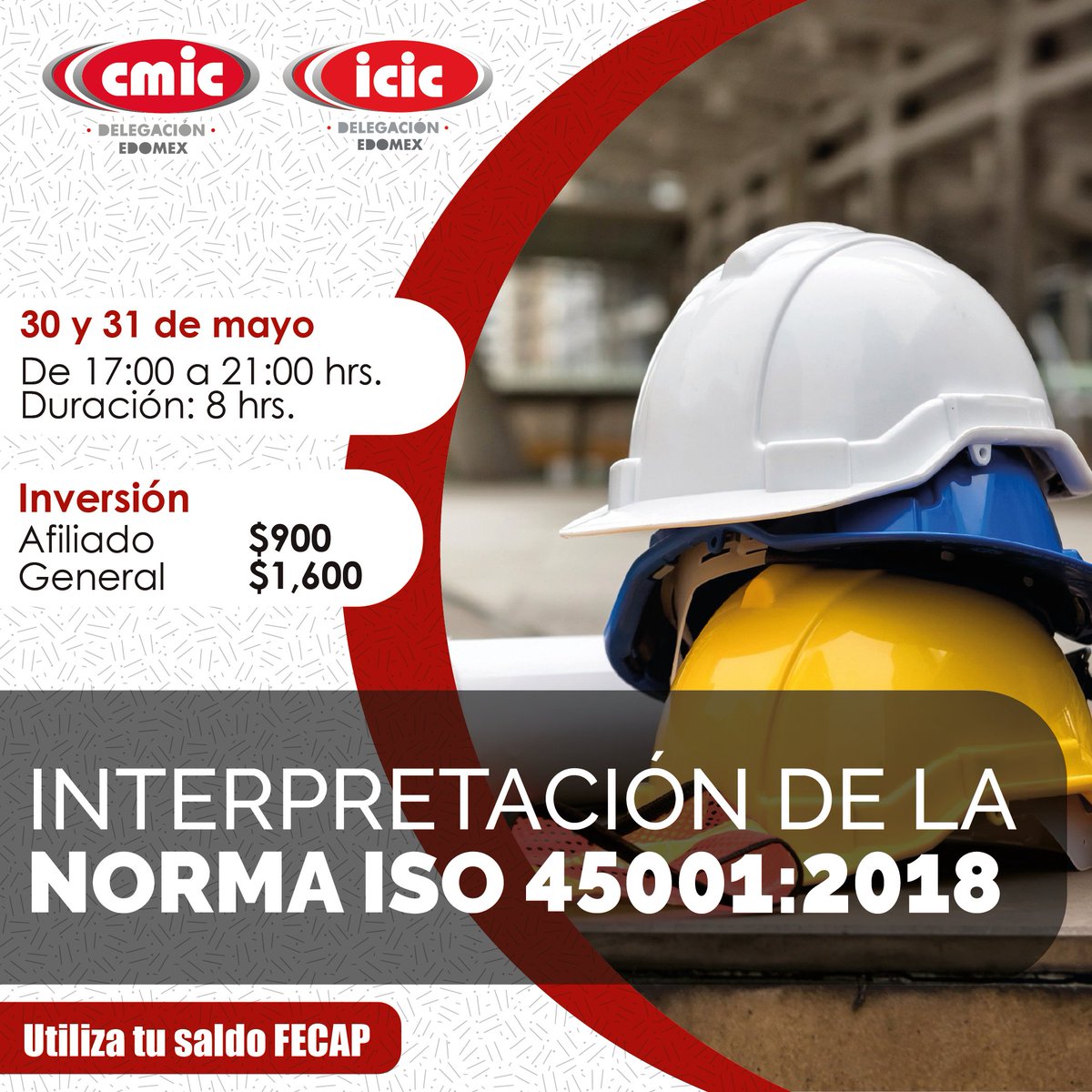 CMIC_Edomex's tweet photo. 🚧 Elimina los peligros y minimiza los riesgos para la salud y seguridad en el trabajo tomando medidas de prevención y protección eficaces.
¡Puedes aprovechar tu saldo FECAP para tomar este curso! 💰
#CapacitateEnCasa🏡 https://t.co/KVKsZTOSqs