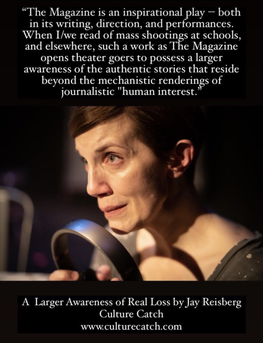 matildaszy's tweet image. Incredibly lovely review of the play I directed. Playing thru May 13th! 
Tickets: carnivalgirlsproductions.com

#themagazine #indietheatre #nyctheatre #stopgunviolence #everytown #momsdemandaction #grief #loss #orangeribbon #livetheatre #ensemble #director #carnygirls #hulksmash