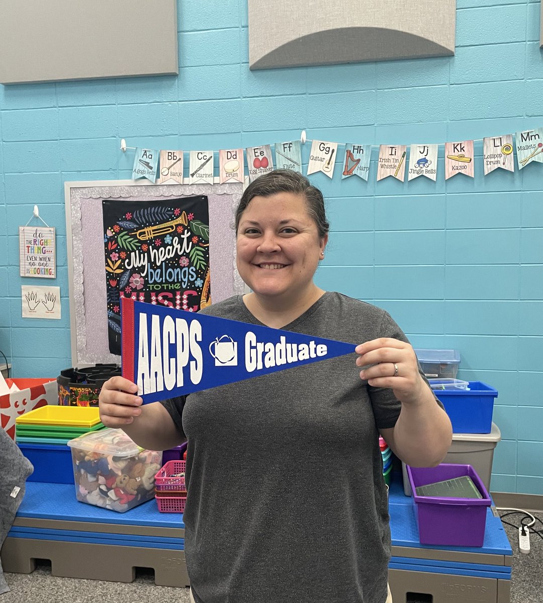 We are proud of our AACPSGrad Mrs. Keck  <a href="/RHLeeESAACPS/">RHLeeESAACPS</a>  She attended Oak Hill Elementary, Severna Park Middle, and Severna Park High School! She is our awesome music teacher!  #ProudAACPSGrad  #AACPSFamily