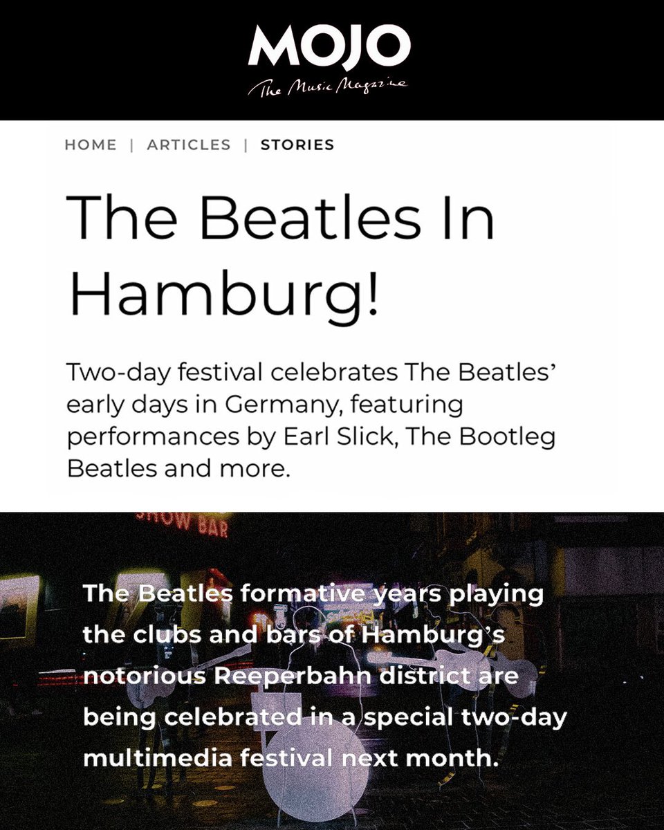 The Come Together Experience is featured in Mojo Magazine!

mojo4music.com/articles/stori…

#CTE23 #Liverpauli #СТЕНН #hamburg #beatlesfestival #beatlesforever #beatleslove #beatlesfan #beatlesmania #beatlestribute