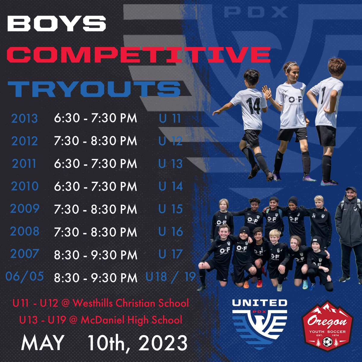 🚨Competitive Tryouts🚨 Competitive Tryouts Begin Tonight! 

Registration is still open be sure to register to get the latest updates. unitedpdx.com 

#WeAreUnited #UnitedIsTheFuture #PlayUnited #PortlandsClub