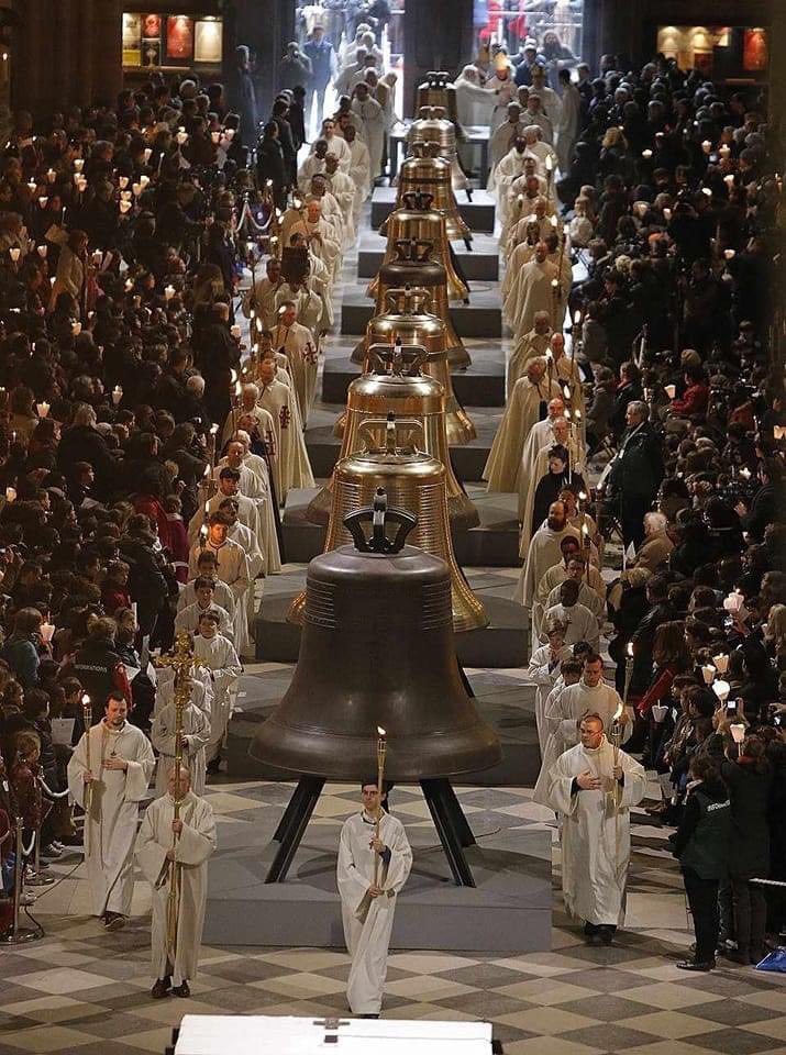 Oreilly1Peter's tweet photo. The restored bells of Notre Dame , what a joy to see . https://t.co/YQYsL1mRsb