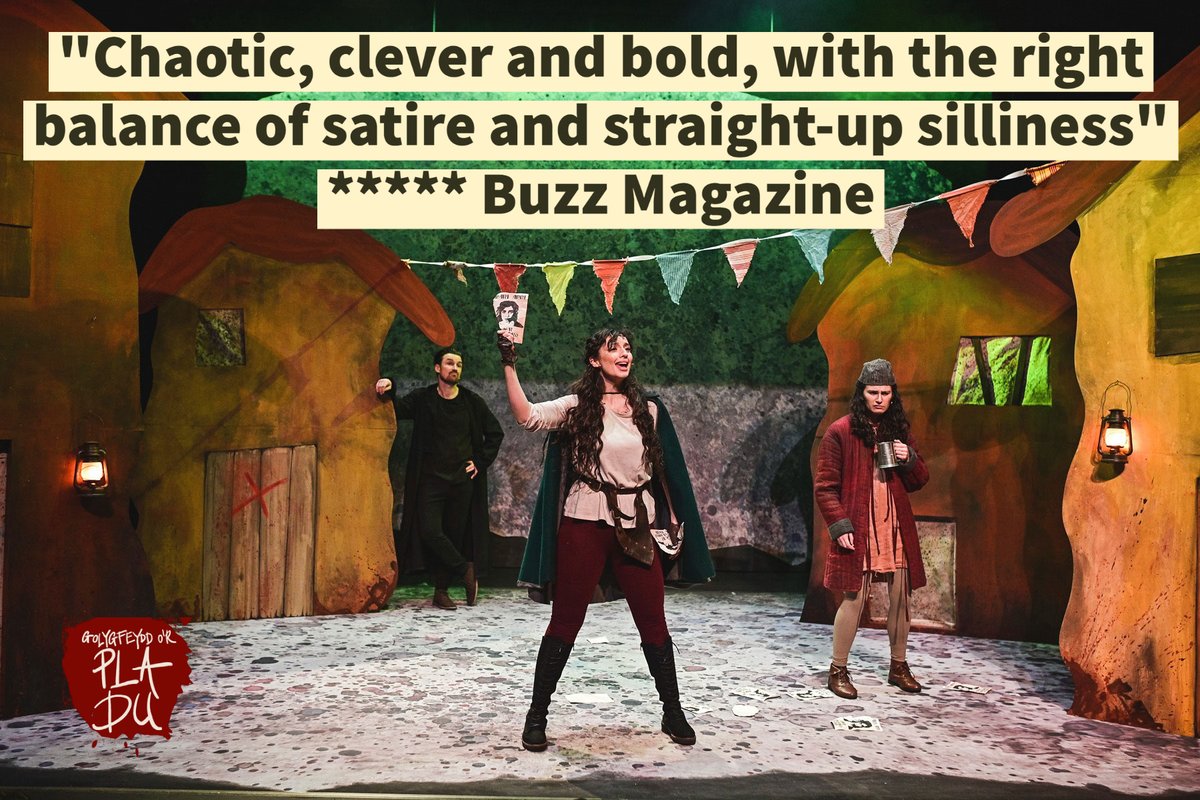 TheatrauSirGar's tweet photo. 5 Star ⭐️⭐️⭐️⭐️⭐️ review for Golygfeydd O'r Pla Du, thank you Buzz Magazine Wales!!

Read the full review here: https://t.co/mLLKt1B96j
See all #PlaDu tour dates and book tickets here:
https://t.co/FYEuHAVqDG

📸@KMTPhotographer https://t.co/Kbz3vkmxZc