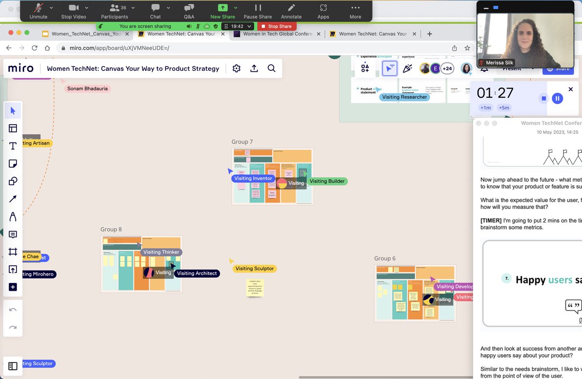 merissarsilk's tweet image. Thanks to everyone who joined my workshop for Day 2 of the @WomenTechNet Global Conference 💕✨ we had a ton of fun brainstorming about a new news app concept 🚀🗞️ #wtgc2023