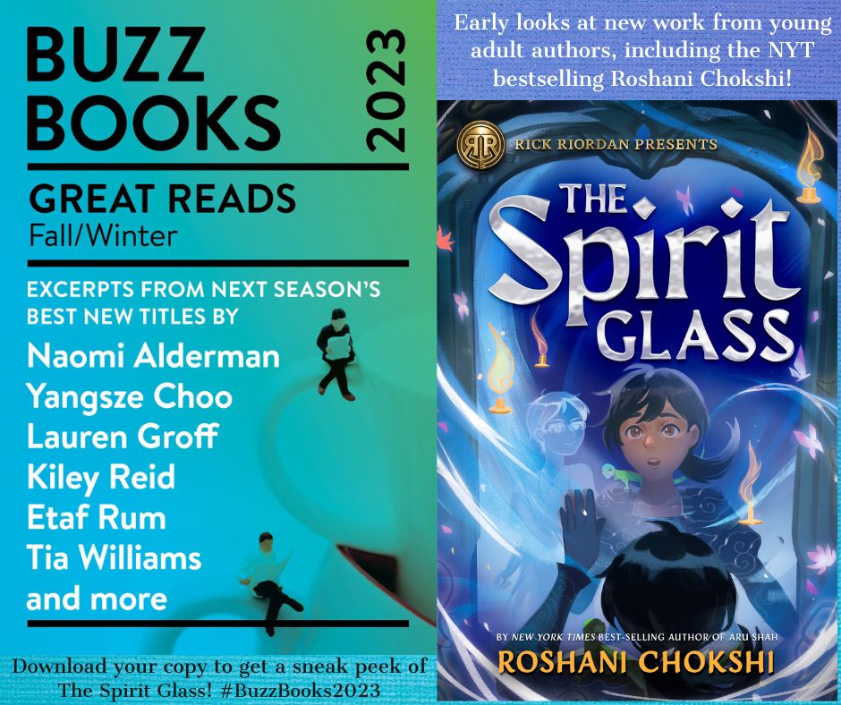 My awesome author, #RoshaniChokshi, has an excerpt from THE SPIRIT GLASS included in #BuzzBooks2023, and it's #free! Get it now: publun.ch/BuzzBook23 #TheSpiritGlass