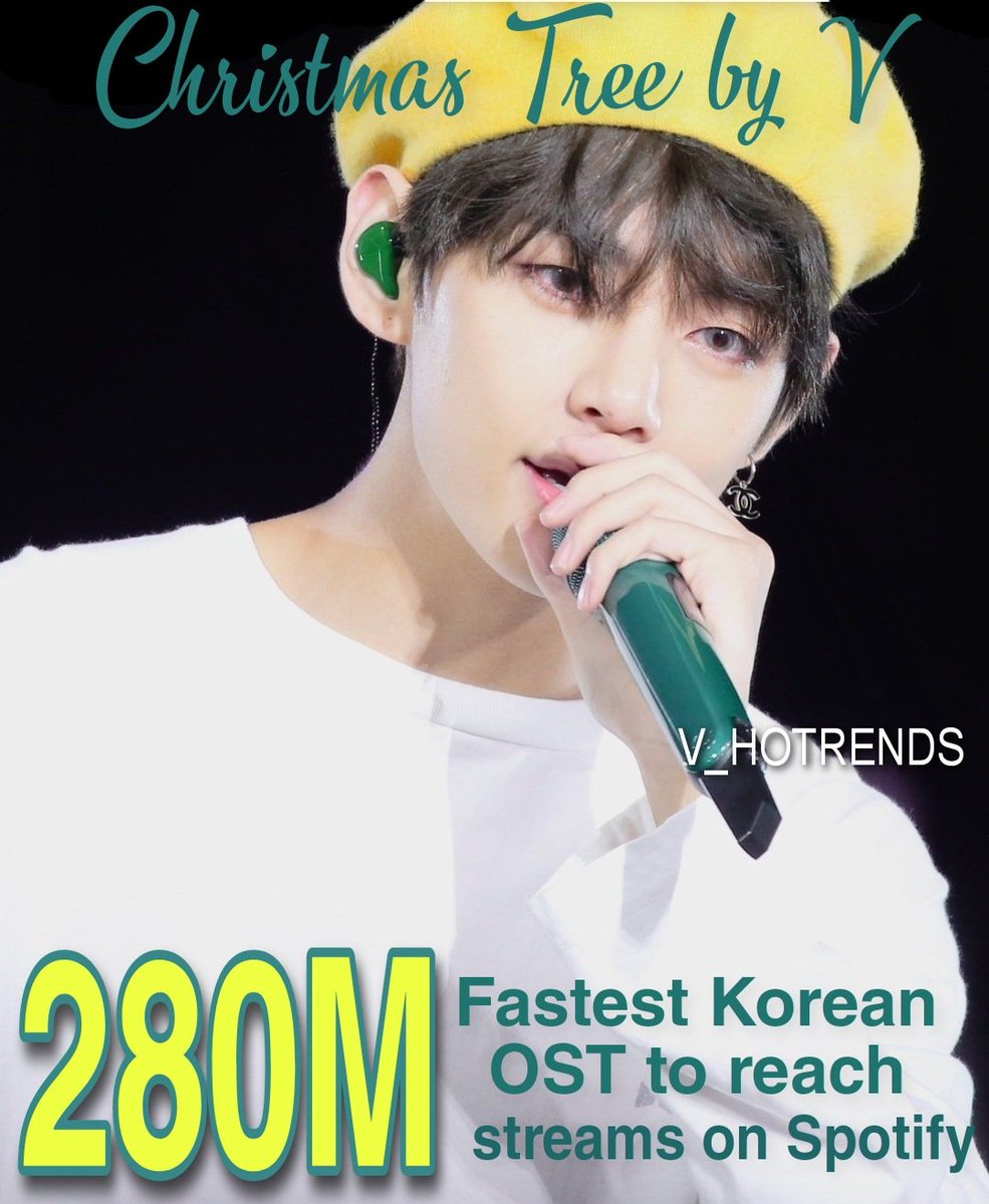 BTS V HOTRENDS on Twitter "Christmas Tree by V BTS is the Fastest