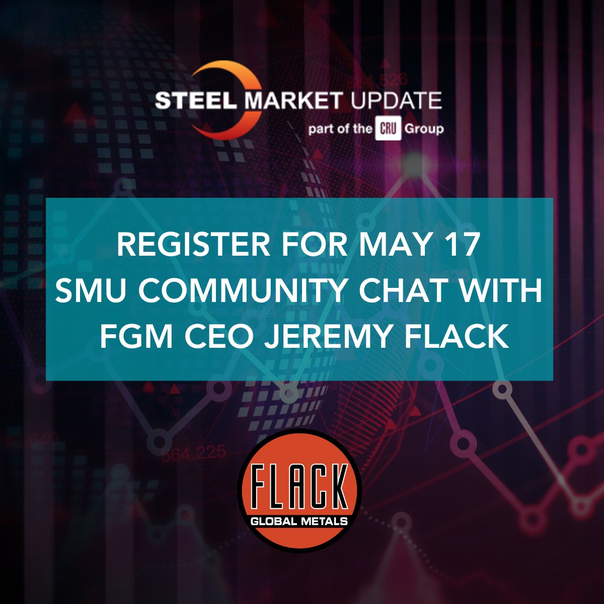 Hear Jeremy Flack, CEO of FGM, explain the dangers of uncontrolled commodity price risk at the next <a href="/SMUSteel/">Steel Market Update</a> Community Chat with Michael Cowden on May 17th at 11 am ET. Click the link to register for the free webinar: steelmarketupdate.com/news/23595-reg…