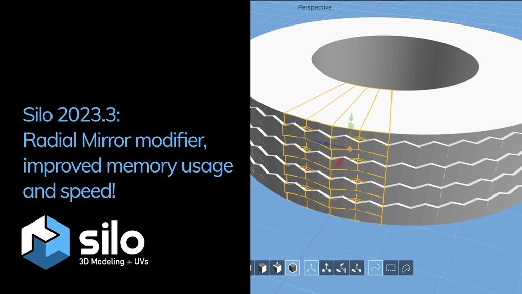 LifeisPix's tweet photo. News from #3d-fonts ! #3d #fonts Silo 2023.3 released with a new Radial Mirror modifier and several core improvements https://t.co/8RawU32kOc https://t.co/aWErMCkDV1