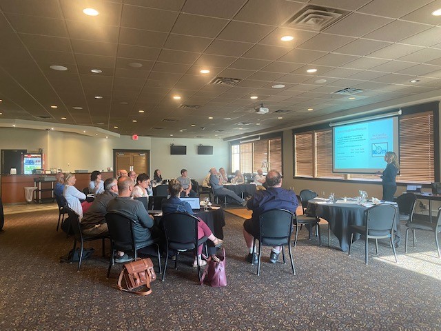 BCPVPA's tweet photo. Our @bcpvpa #MemberSupportServices Directors Carmen Eberle & Magdalena Kassis were very grateful to present to @SD27_CC members & spouses on #Retirement and #Pension readiness yesterday. Thank you for the warm welcome! #Principals #VicePrincipals #bced https://t.co/wQmmsJsi9C