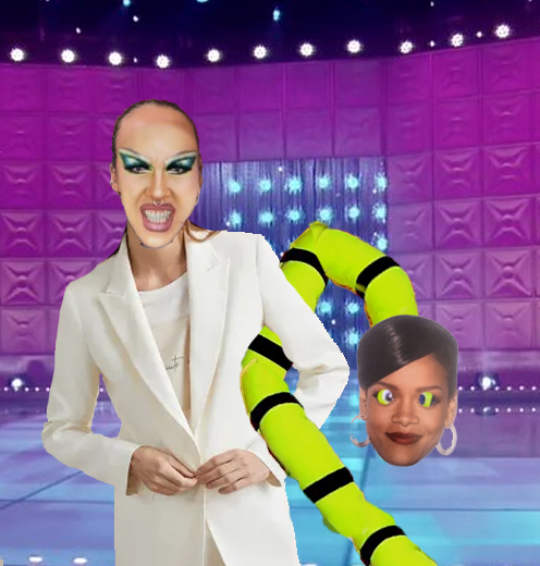 DragRealEspana's tweet photo. La categoría es: Noche de las 1000 Victoria Federicas

Chanel Anorex como Victoria Federica y su selfie con Rihanna https://t.co/I7LjRrlu2u