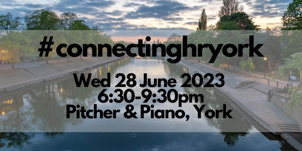 Wow June next month and with that our next #ConnectingHRYork meet-up. If you're free on evening of 28 June, and work in HR, LnD, Coaching or other people related roles then you'd be more than welcome to join us. Find out more and reserve your place here: eventbrite.co.uk/e/connecting-h…