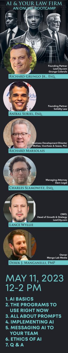 In 24 hours. Message us to RSVP.
#AI #lawfirm #lawfirmmarketing #legaltech #legal #law