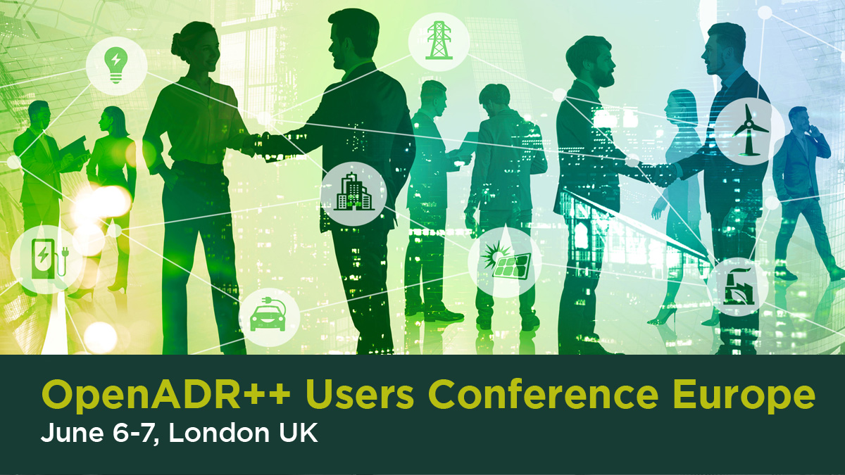OpenADRAlliance's tweet photo. The OpenADR++ User Conference is approaching quickly. Be sure to register to gain deep industry insight, hear latest use cases from around the globe, including an exclusive announcement around the new OpenADR 3.0. https://t.co/W2hUQglXAm https://t.co/ybn0S3wuIm