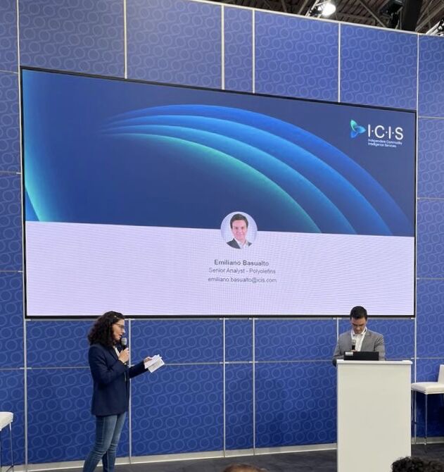 Ti_Films's tweet photo. The interesting presentation by Emiliano Basualto, Senior Analyst Polyolefins - @ICISOfficial closed the series of #TiTalks live, sharing key factors that are influencing the trends we see for the supply and demand in the polyolefin industry, figures in terms of capacity globally https://t.co/vIW1dsL6sR