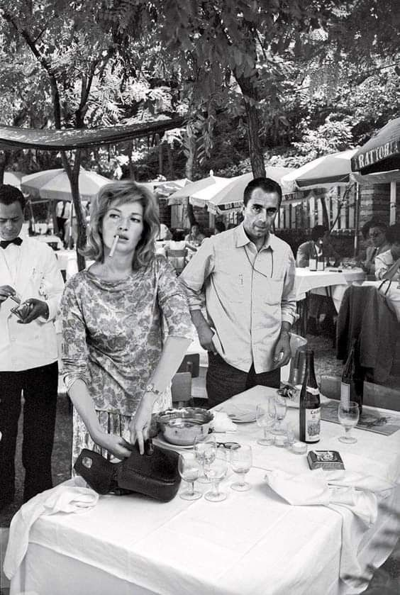 distractedfilm's tweet photo. CREATIVE COUPLES:

Monica Vitti and Michelangelo Antonioni. https://t.co/EjOrFGvQ5t