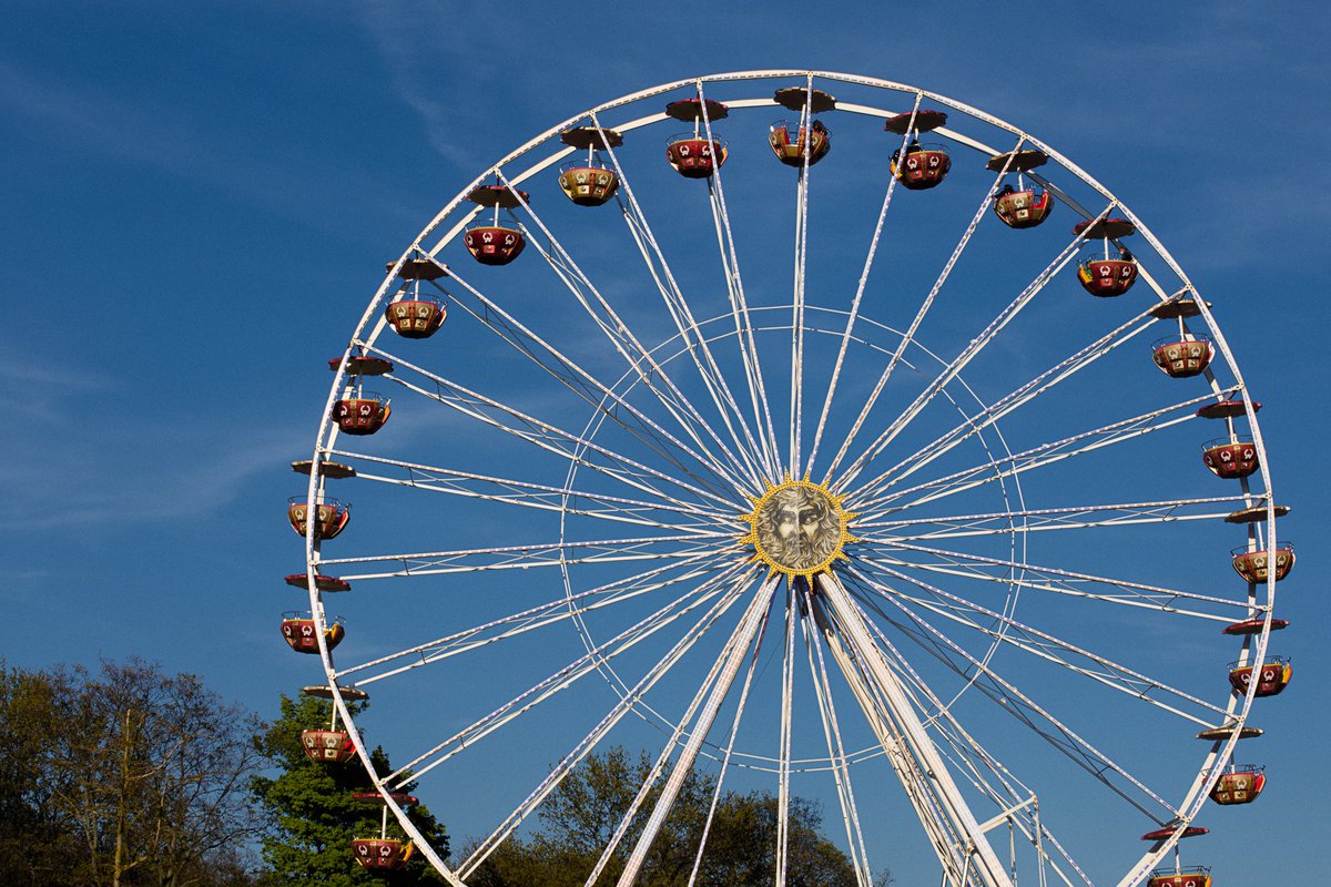 Ferris wheel in a city park || Riesenrad im Volkspark Hasenheide #berlin #sky #streetphotography #urbanphotography #photography