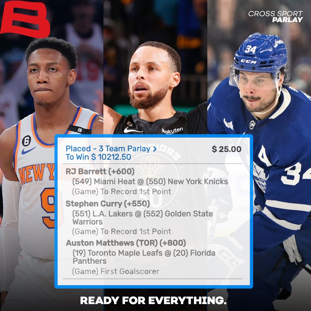 BovadaOfficial's tweet photo. $10,000 CRYPTO PAY-OUT IF WE WIN THIS CROSS SPORT PARLAY! 🤑🤞

To be in the draw:

1) RT this tweet
2) Reply with #CrossSportParlay
3) Follow @BovadaOfficial 

Build your own cross sport specials ➡️ https://t.co/Fr5dGCoCPJ https://t.co/QodLVgb9KI