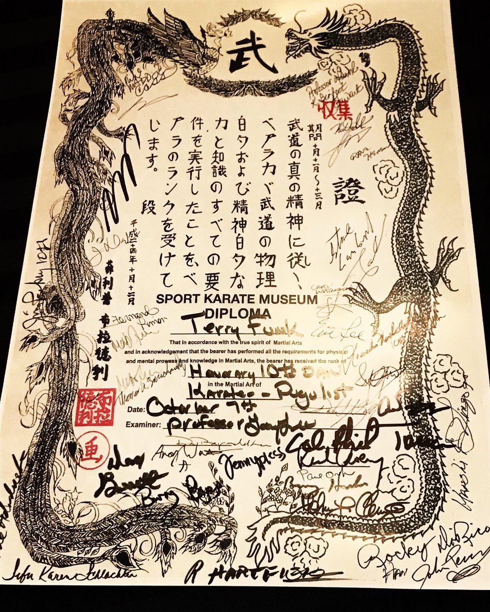 JeremyElliottNF's tweet photo. Terry Funk
Jeremy Elliott
William Gibson??
•
10 years ago today @williamgibsonnf got his orange belt
•
This October he’ll be performing at the #SportKarateMuseum in Houston Texas
•
#fasdsuccess #fasd #sport #karate #martialarts #prowrestling #houston #texas #usa #galveston https://t.co/5xNHOf9ejR