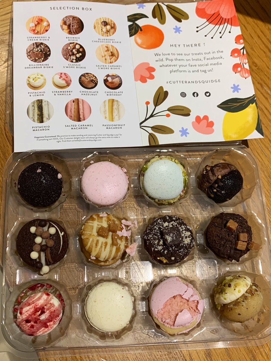 rebecca5key's tweet photo. Lovely gift in the post today #treats #birthdaygirl #cutterandsquidge 
I might have eaten quite a few this evening… 😋😆 https://t.co/4KY8IDcbRX