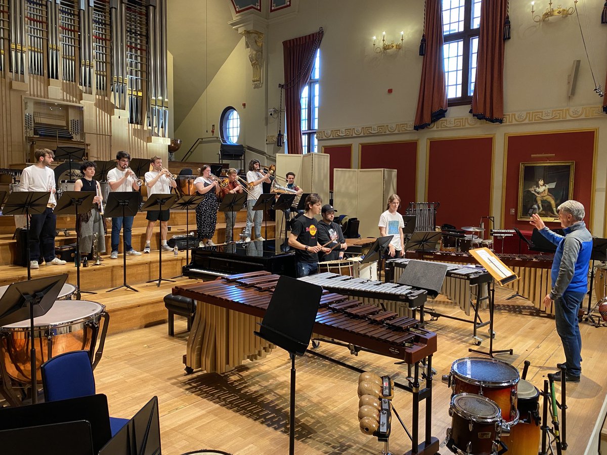 Preparations going great for tomorrow’s concert ⁦@RoyalAcadMusic⁩ ⁦@ZildjianCompany⁩ 400 birthday celebration. Can’t wait!