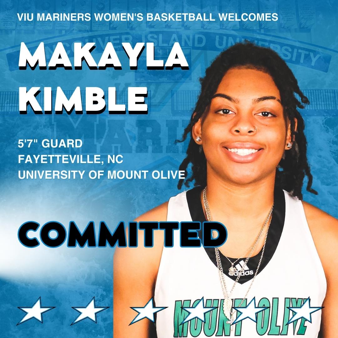VIUMariners's tweet photo. Welcome to the Mariners family, Makayla Kimble!

The 2nd UMO Trojan (NCAA Div II) to transfer to @VIUniversity, @bucketsx_ brings a veteran backcourt presence, solid fundamentals, athleticism, &amp; lockdown ability to VIU. Welcome to the West Coast! @VIUniversity @AllCdnSportsNet https://t.co/fbDuk8p73x