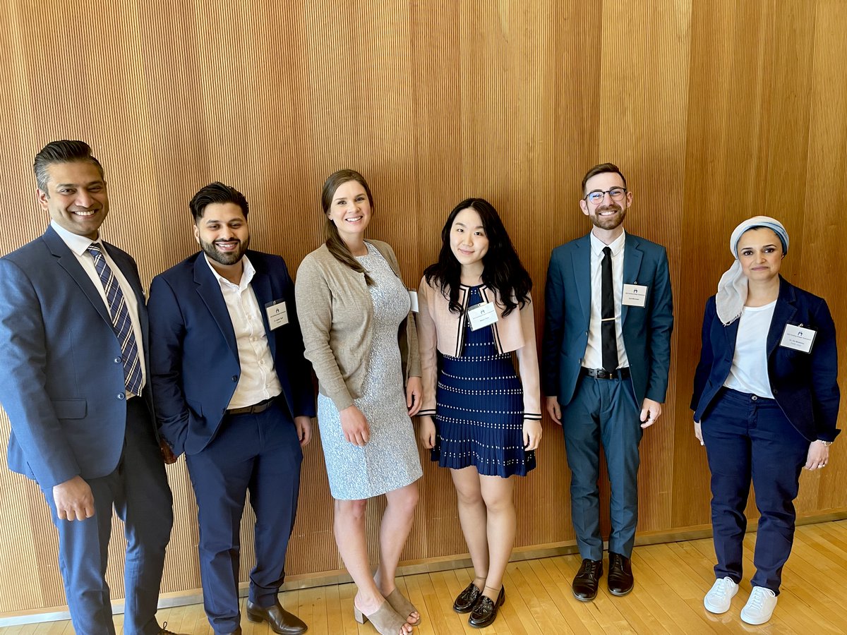 LabFlourish's tweet photo. We were thrilled to take part in @HamHealthSci's 2023 Research Building Bridges Symposium. Representing @McMasterOBGYN, Dr. Jay Tigdi and Dr. Rohan D’Souza shared their endometriosis and maternal health research, respectively, and MSc student Meejin Park took home a poster award! https://t.co/o3RHCb1Swz