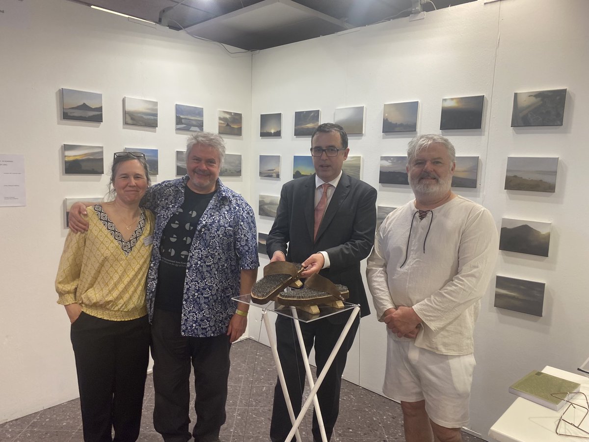 Ambassador of Ireland to Sweden (@ieambsweden) on Twitter photo A delight to meet Jennifer Trouton of Belfast exhibiting “One of Many” at Supermarket with <a href="/OrmstonHouse/">Ormston House</a> and <a href="/cultureireland/">Culture Ireland</a> support. Also to see the healing Fakir Sandals and 40 Sunrises with Interface (Connemara). We’re not sure where iron man came from! A delight to meet Jennifer Trouton of Belfast exhibiting “One of Many” at Supermarket with <a href="/OrmstonHouse/">Ormston House</a> and <a href="/cultureireland/">Culture Ireland</a> support. Also to see the healing Fakir Sandals and 40 Sunrises with Interface (Connemara). We’re not sure where iron man came from!