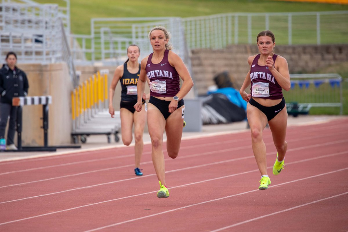 MontanaGrizTFXC's tweet photo. 𝘿𝘼𝙔 𝙊𝙉𝙀 𝘿𝙊𝙉𝙀

We're through four events in the heptathlon, and it was a big day for the Griz! There were 11 total PR's by our four athletes. #GoGriz #GrizTF https://t.co/KTQfm63qCT