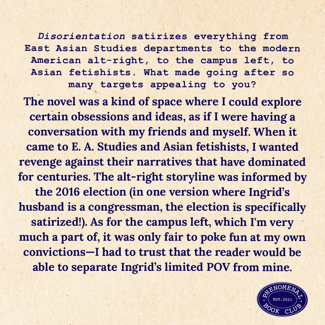 phenomenalbooks's tweet photo. Don’t miss this conversation we hosted between @elainehsiehchou, author of @phenomenalbooks April Pick "Disorientation," and @kashanacauley, author of our January Pick "The Survivalists." Head over to our Instagram @phenomenalbooks to read it in full! https://t.co/dYKvoyRrm7 https://t.co/vIgdUh8UsH