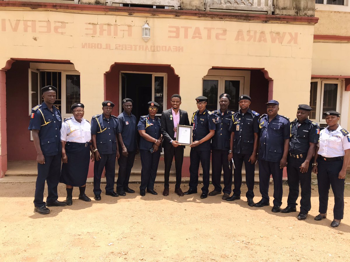 Today we celebrated the exceptional leadership and unwavering commitment of Mr John Falade, Director of Kwara State Fire Service @FireKwara @followKWSG