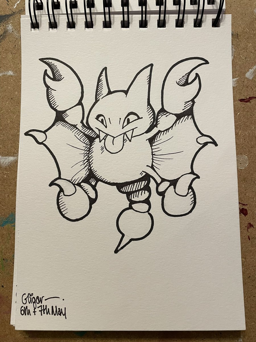 6th+7th May - Gligar
.
#pokemon #gligar #ink